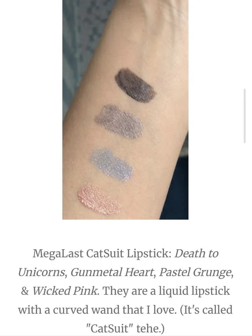 GUNMETAL HEART Wet N Wild RARE Goth-O-Graphic Liquid Lip NWOBox